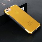 Wholesale iPhone 8 Plus / 7 Plus Clear Armor Shell Hybrid Case (Gold)